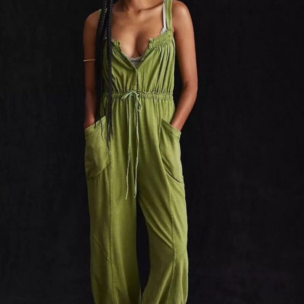 Daily Practive Olive Women's Jumpsuit